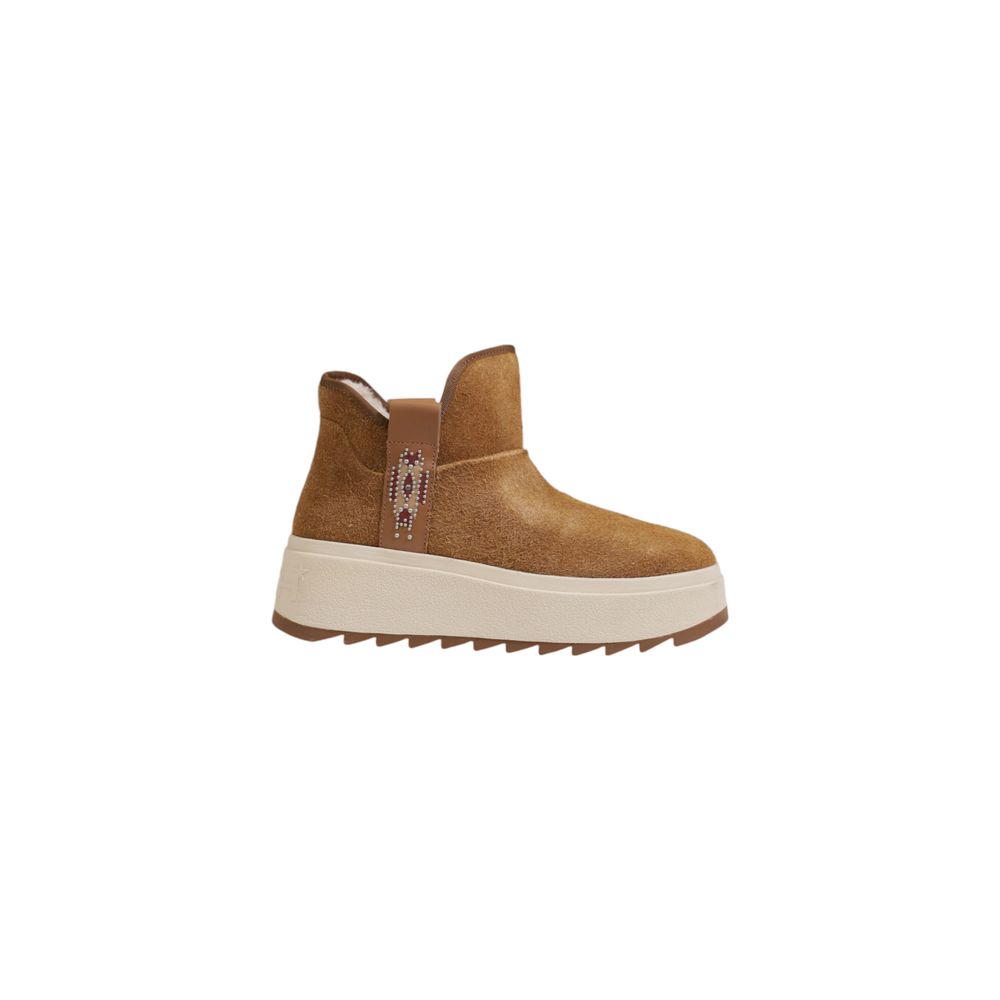 Brown Suede Leather Ankle