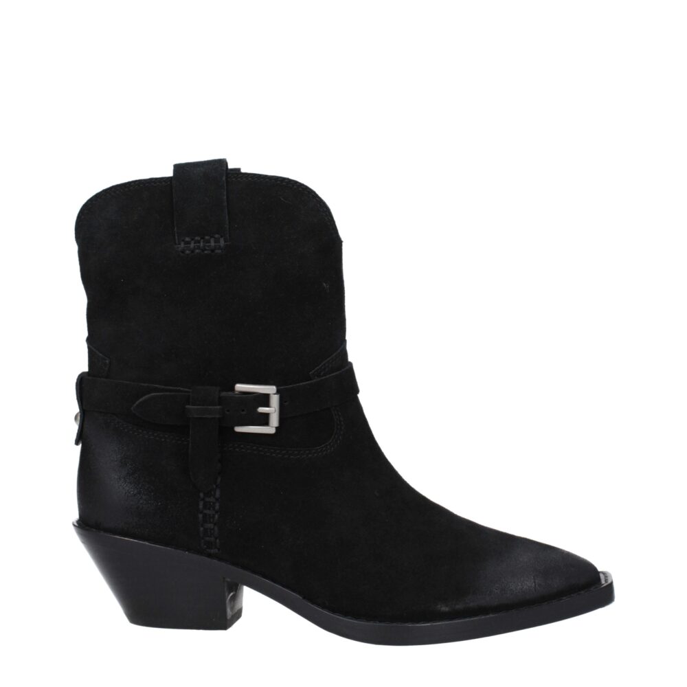 Black Leather Ankle