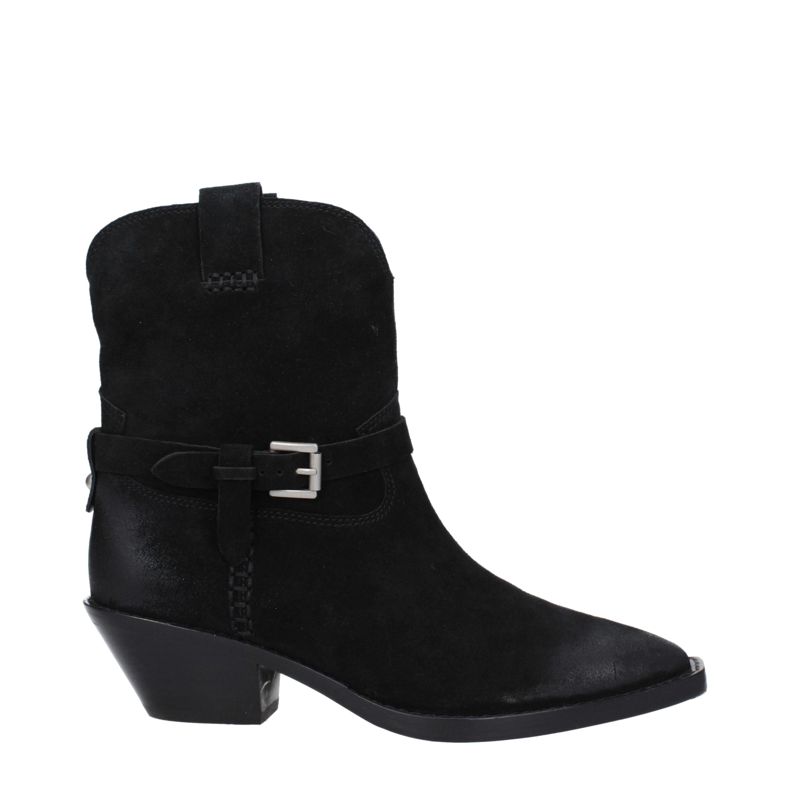Black Leather Ankle