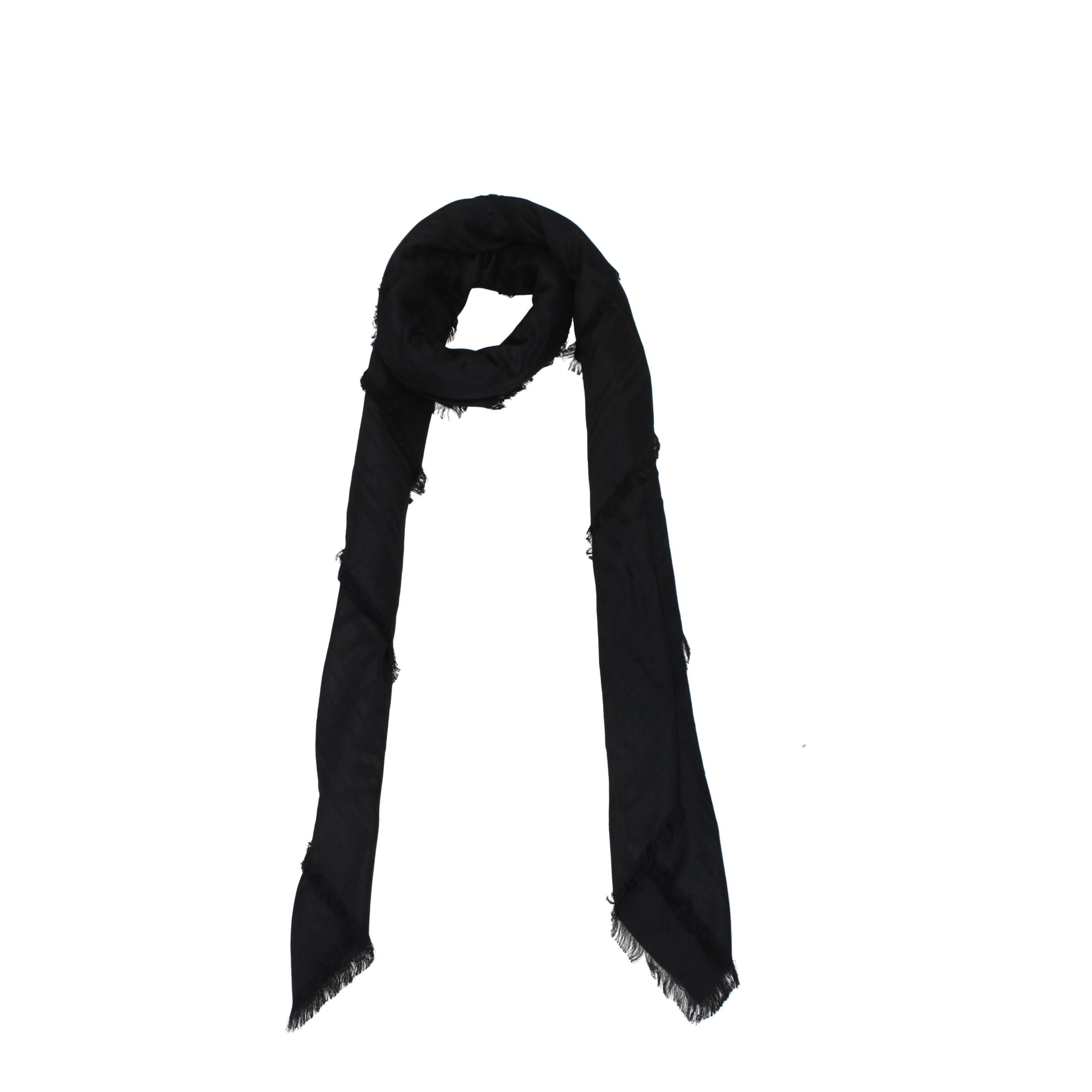 Black Viscose Foulards