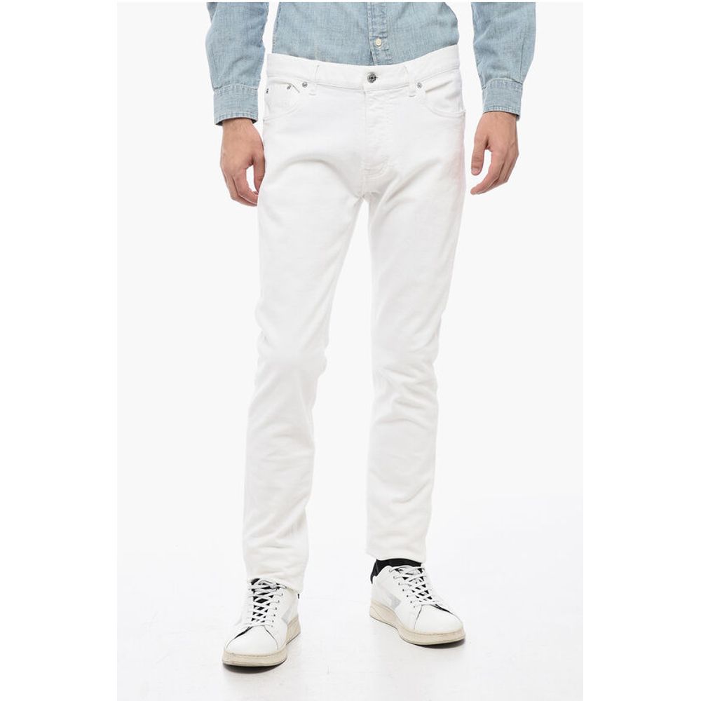 Stretch Cotton Slim Fit Jeans 16cm