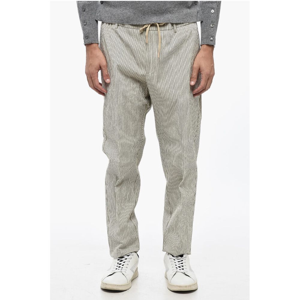 Striped SPIAGGIA Casual Pants with Drawstring Waist