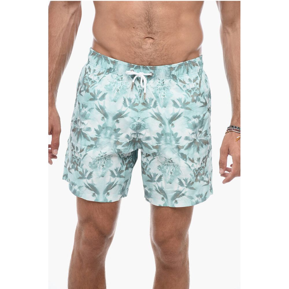 Floral Pattern Boxer Swimshorts
