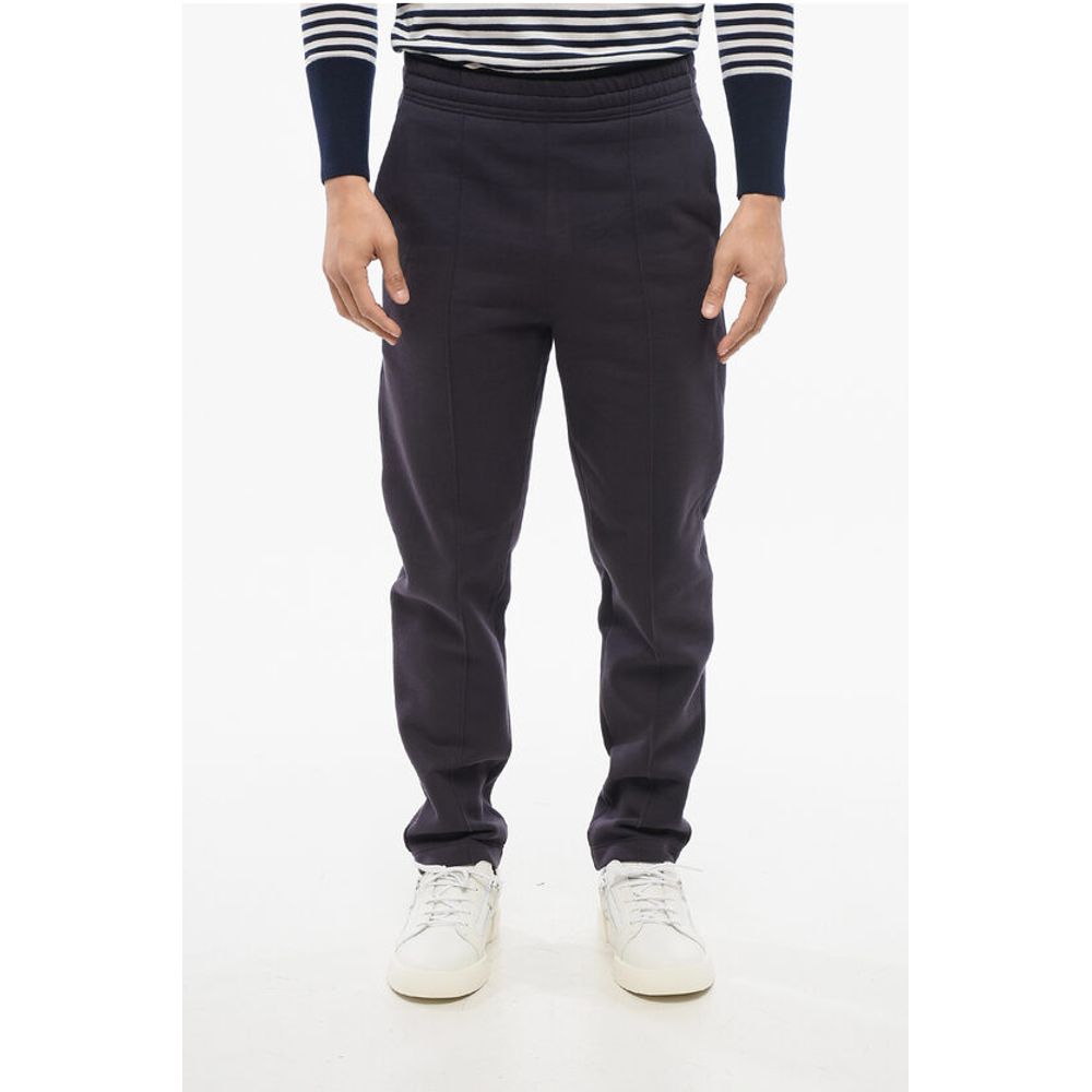 Front Pleated Fleeced Cotton Sweatpants