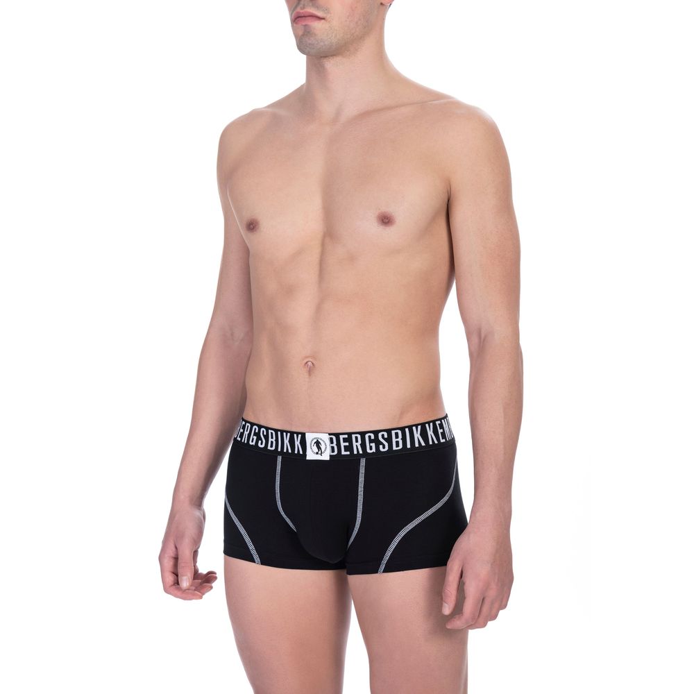 Black Cotton Men's Trunk Twin Pack
