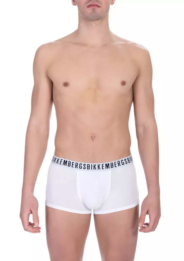 White Cotton Men's Trunk Underwear Twin Pack