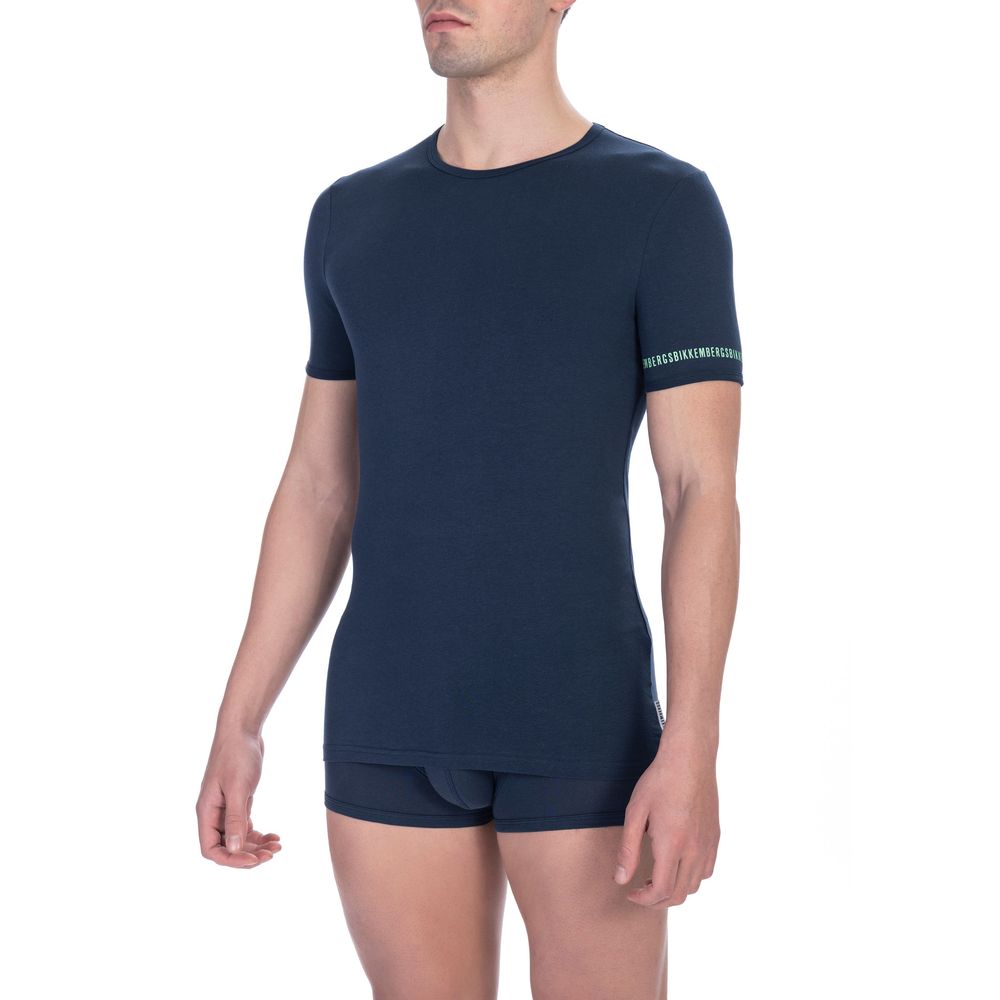 Black Cotton Men T-Shirt Twin Pack