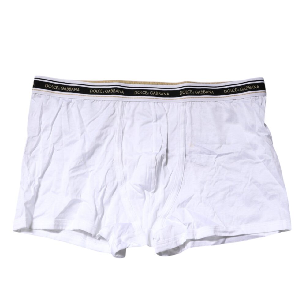 White Cotton Stretch Regular Boxer Underwear