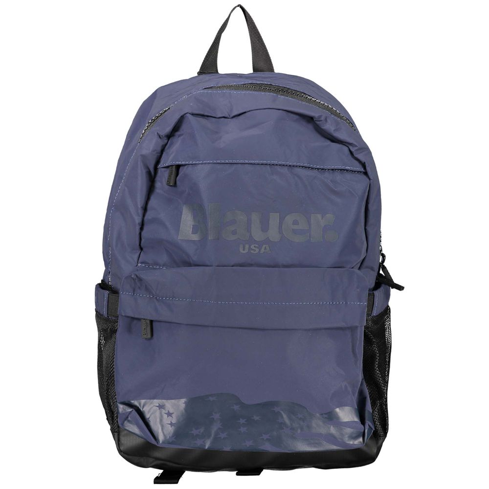 Blue Polyester Backpack