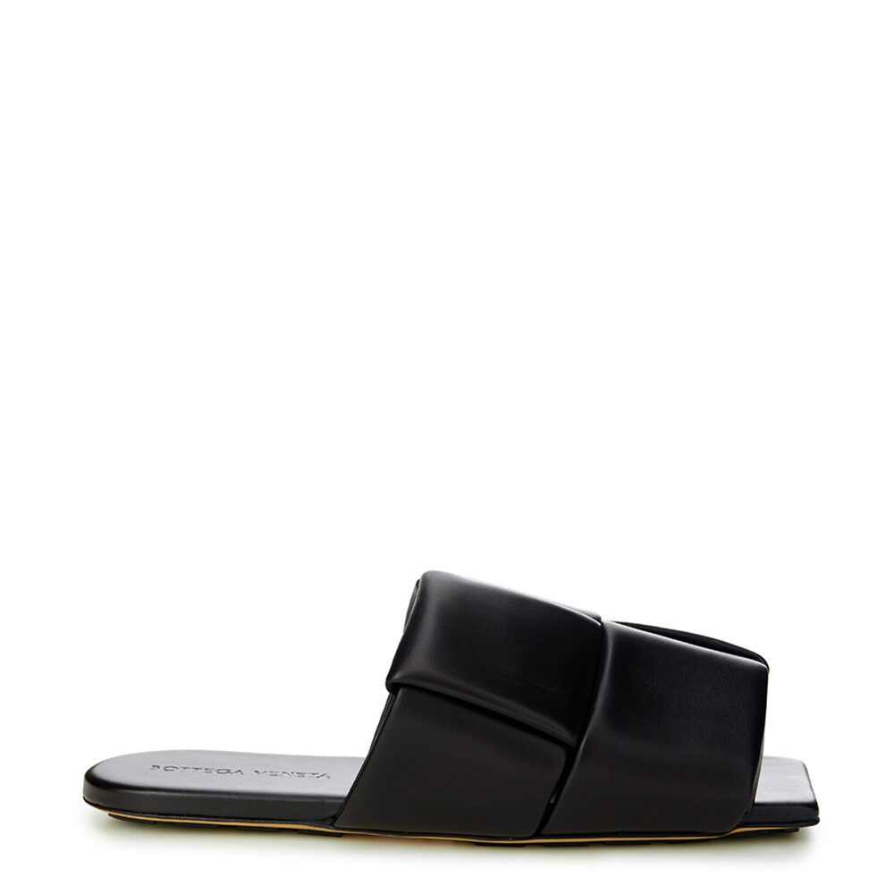 Elegant Black Leather Sandals