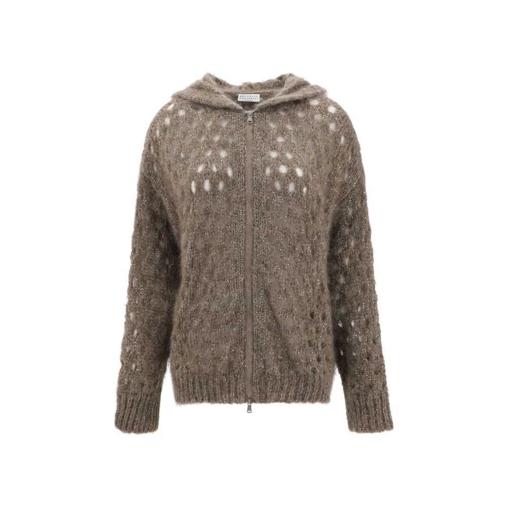 Perforated wool Cardigan