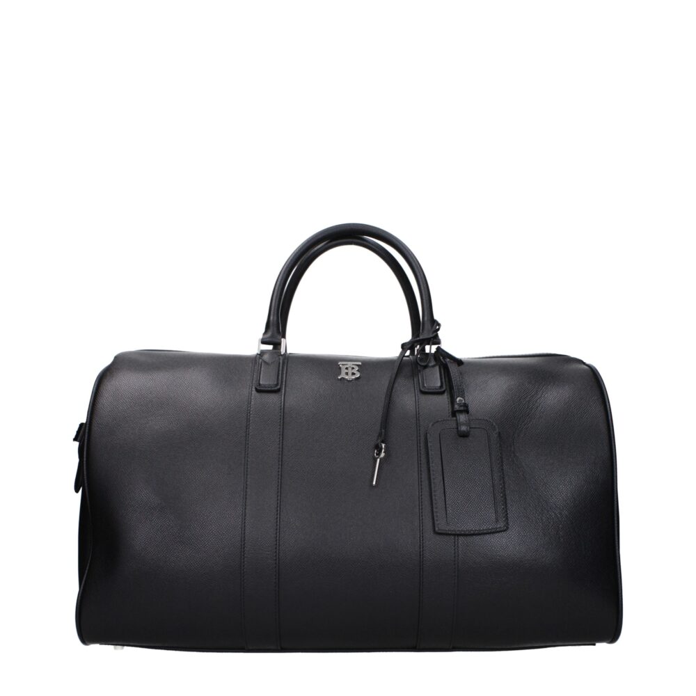 Black Leather Luggage And Travel