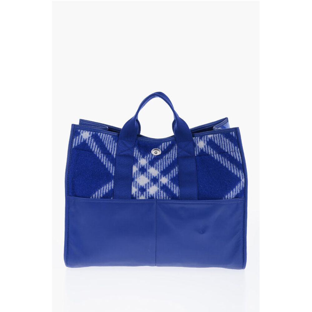 Wool Jacquard Bag with Outer Pockets