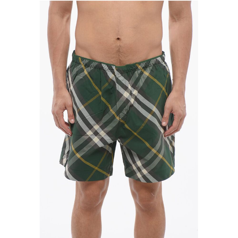 Nylon Checkered Swimshorts