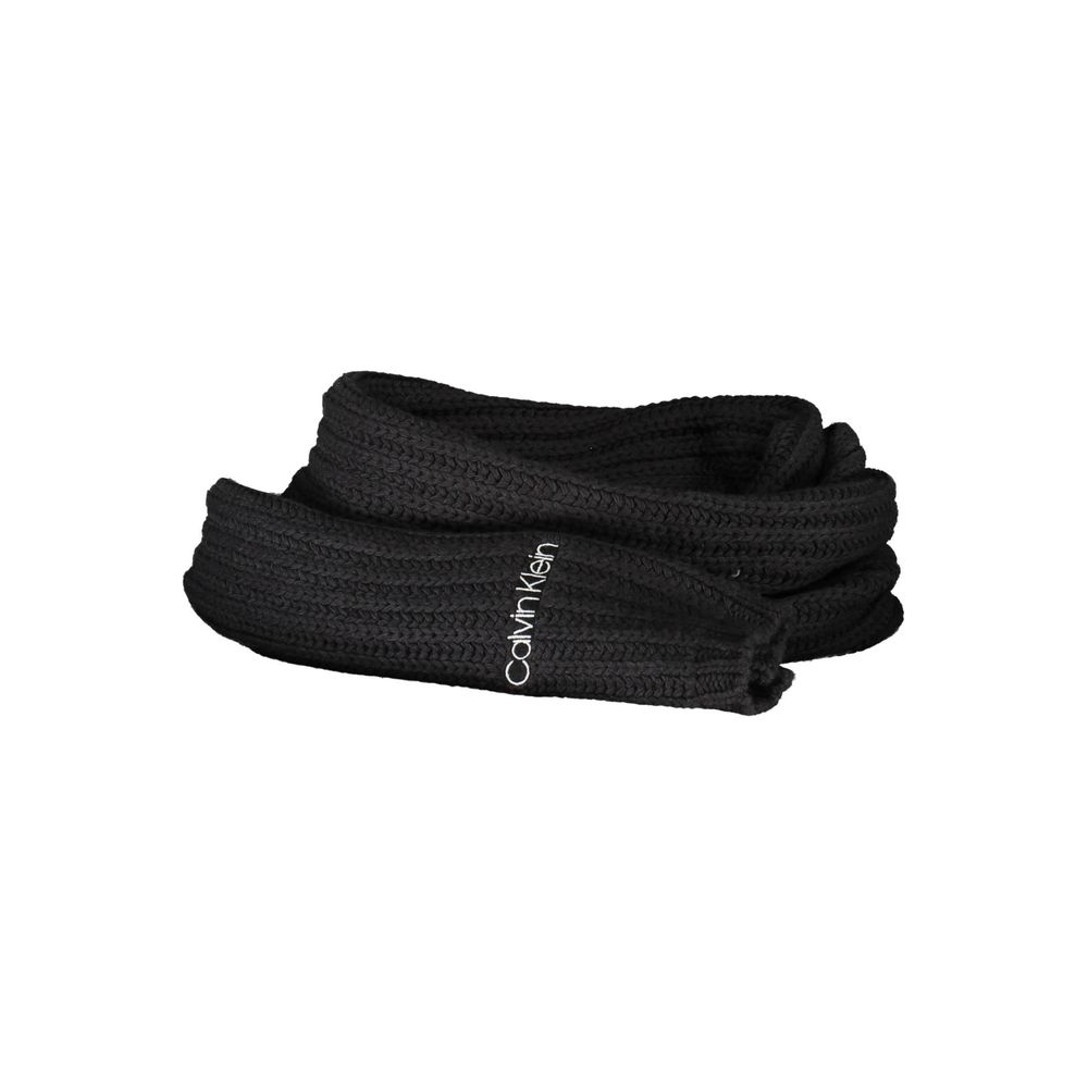 Black Cotton Scarf