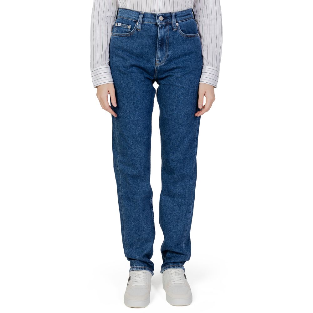 Blue Cotton Slim Fit Jean