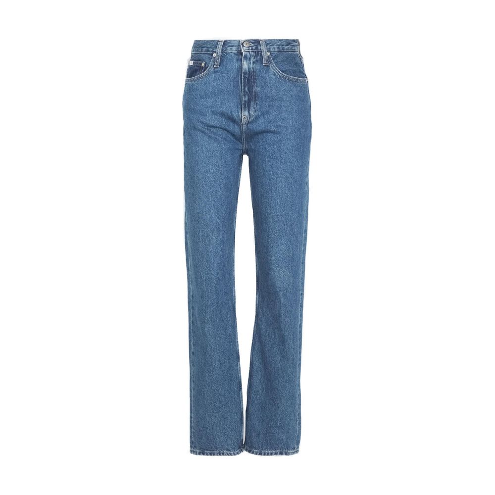 Light Blue Cotton Relaxed Fit Jean