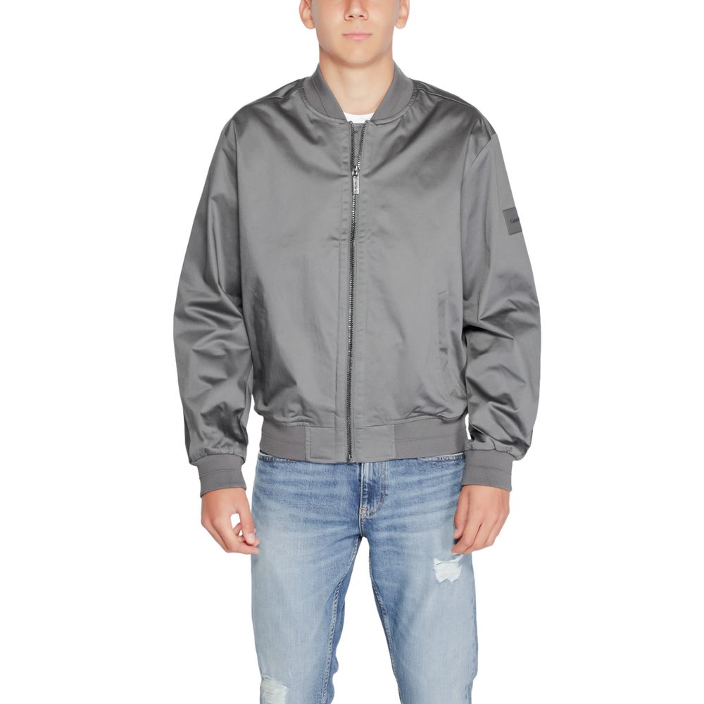 Gray Organic Cotton Jackets & Coat