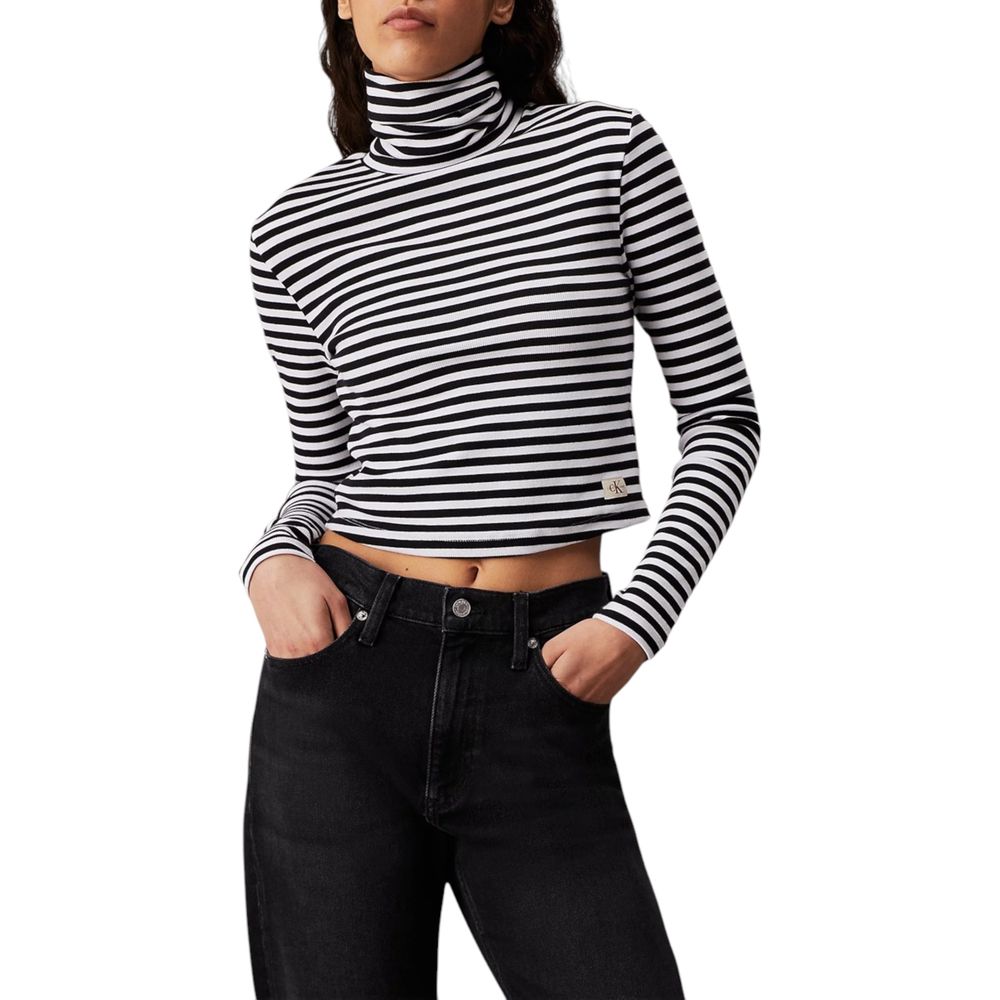 Black And White Cotton Long Sleeve
