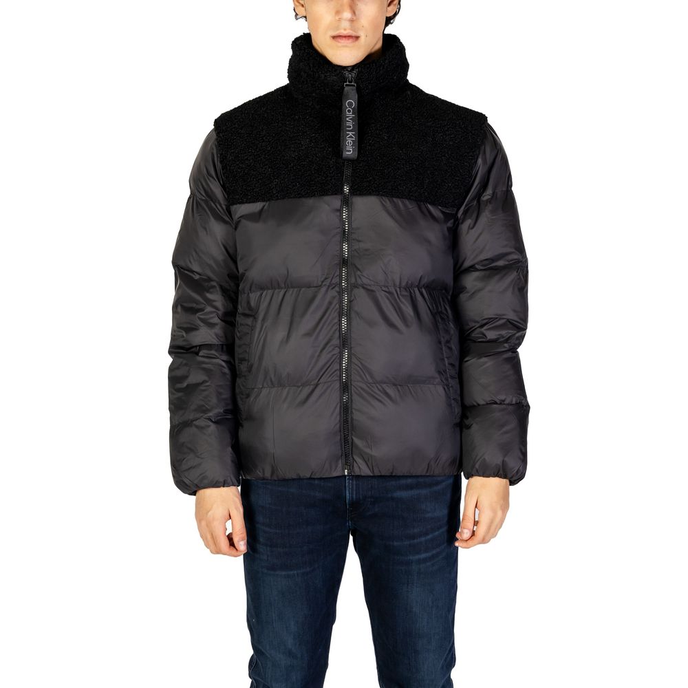 Black Recycled Polyester Jackets & Coat