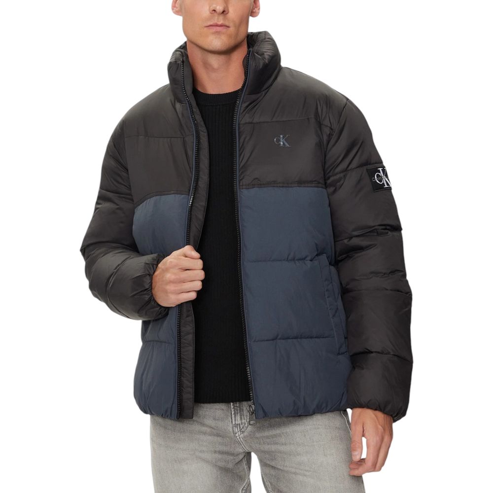 Blue Recycled Polyamide Jackets & Coat