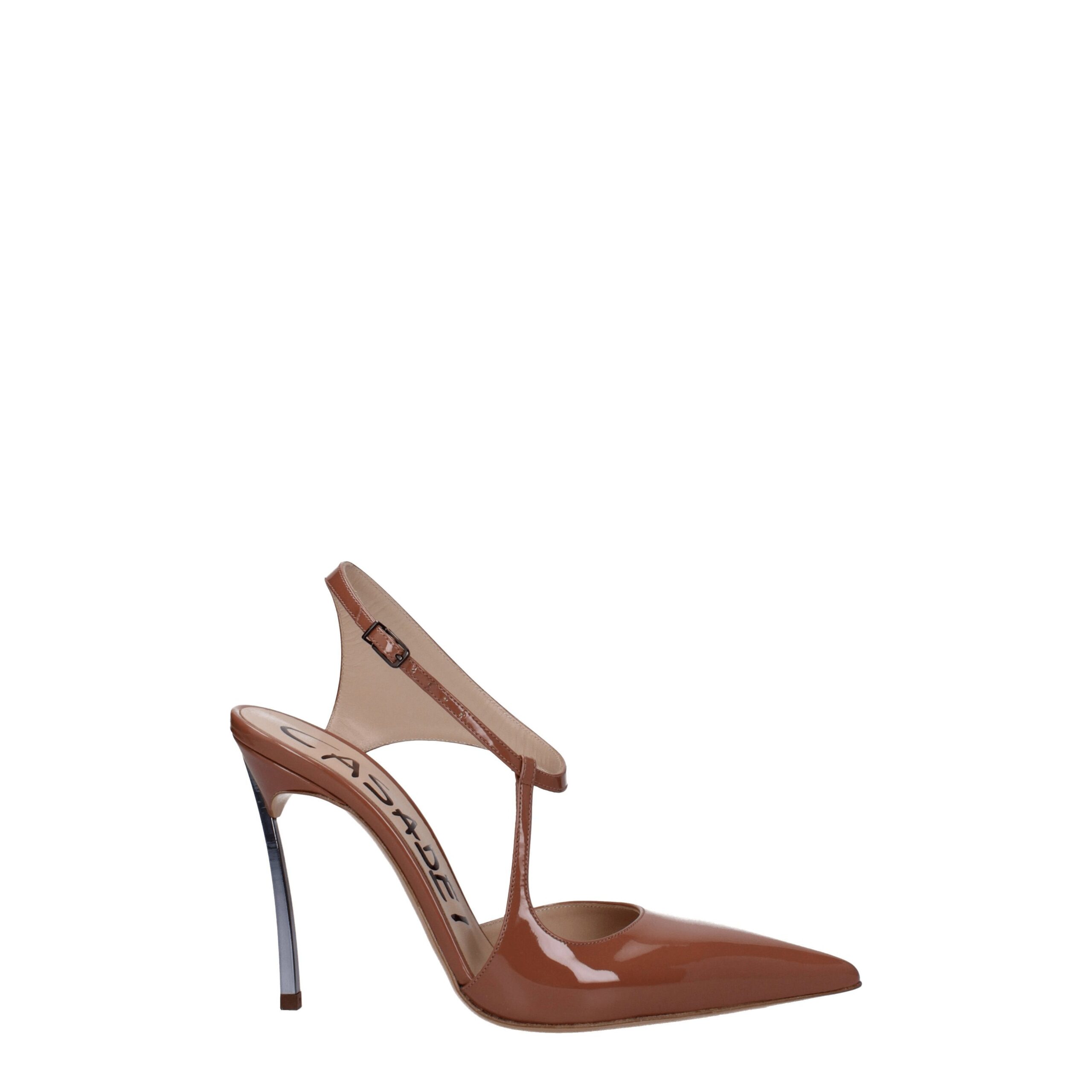 Pink Leather High Heel Pumps