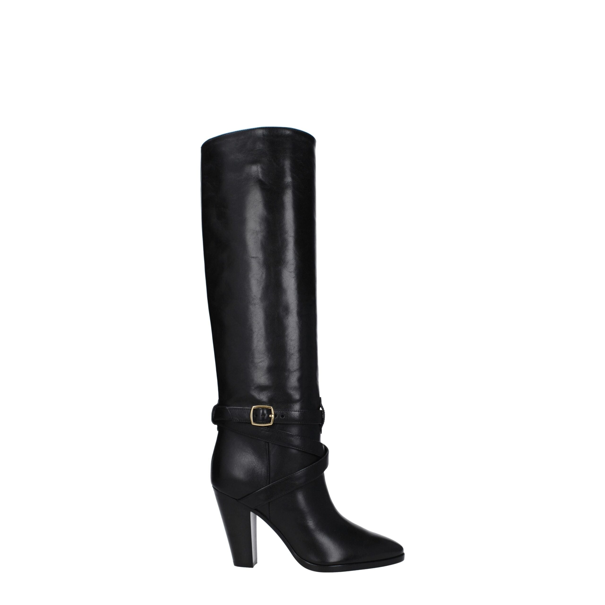 Black Leather Boot