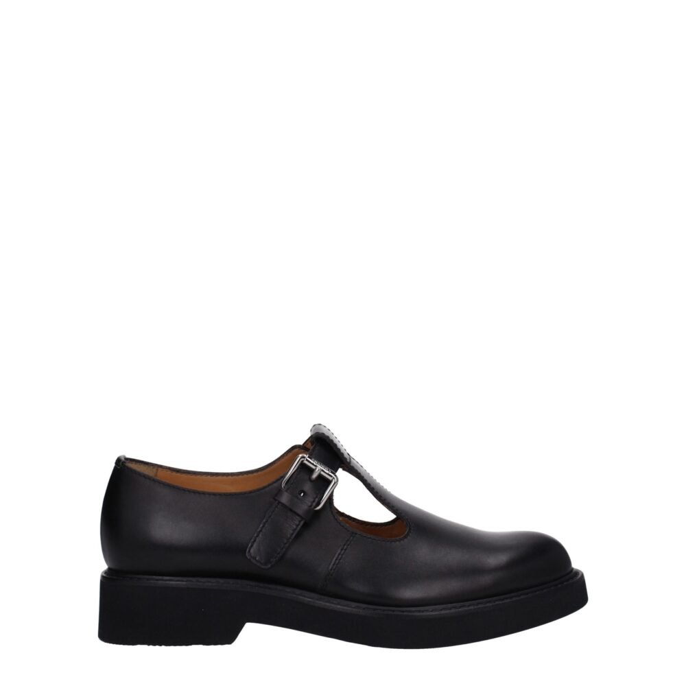Black Leather Oxfords And Derby