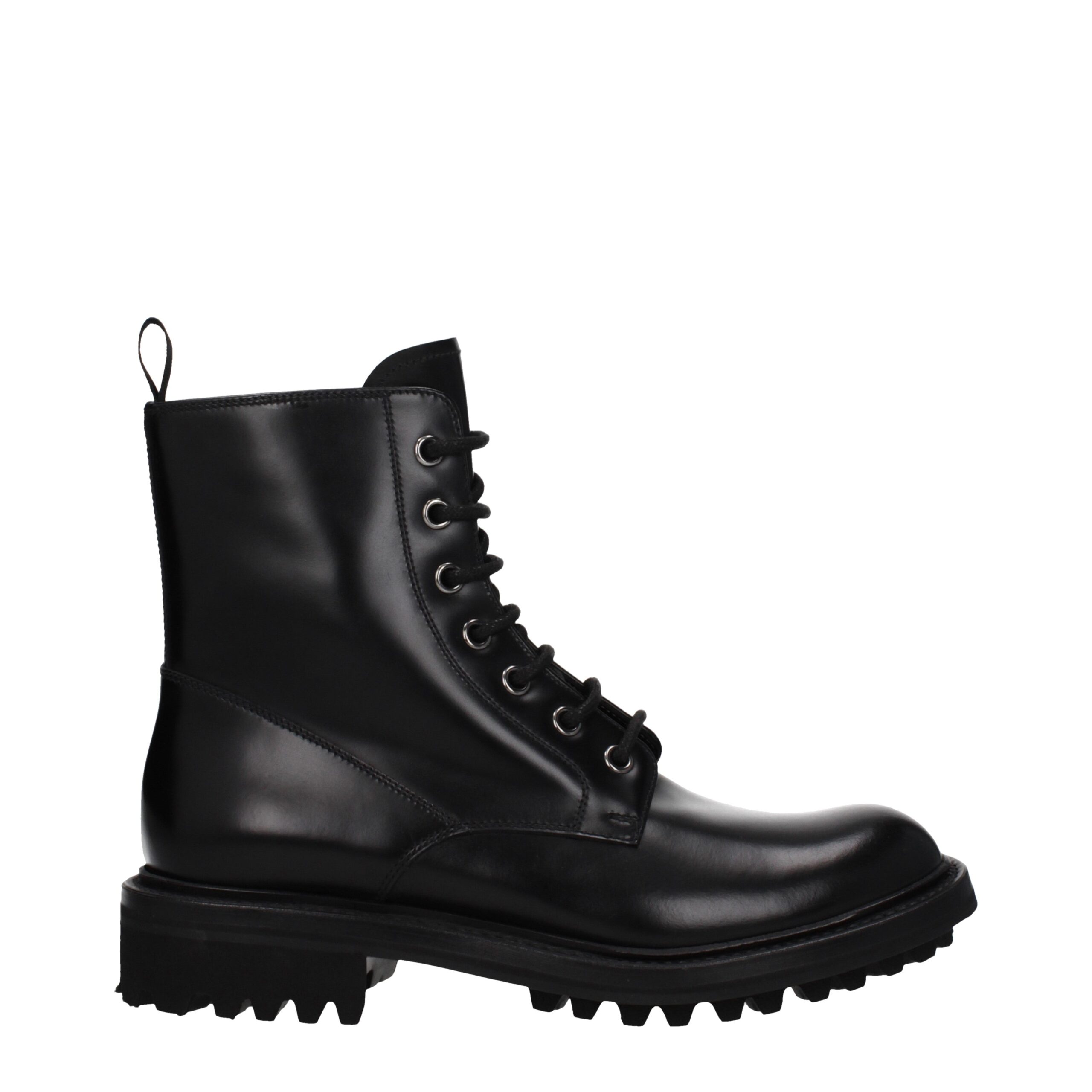 Black Leather Ankle