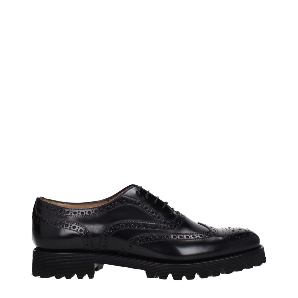 Black Leather Oxfords And Derby