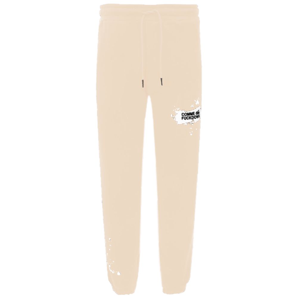 Beige Cotton Jeans & Pant