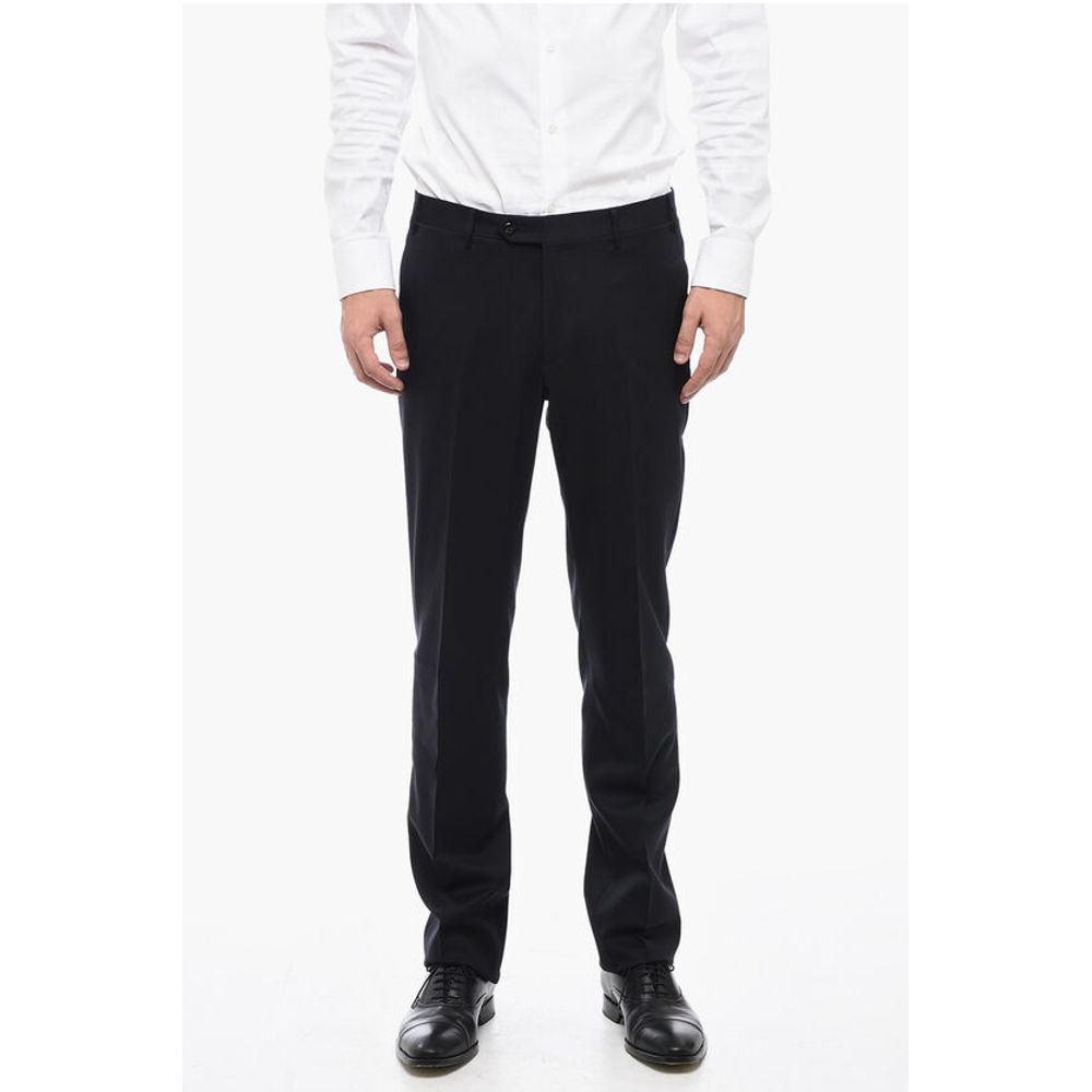 Virgin Wool LEADER Trousers with Slim Fit