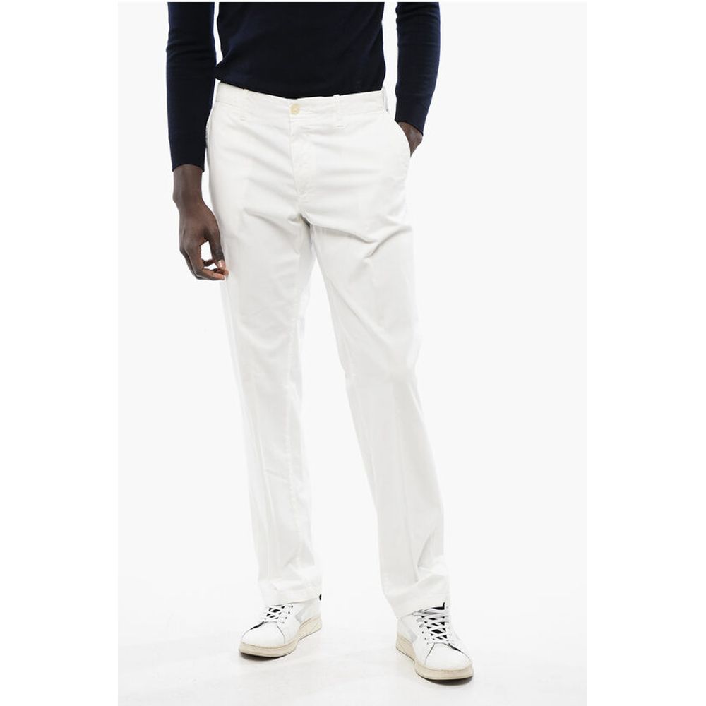 ID Stretch Cotton Chino Pants with Belt Loops