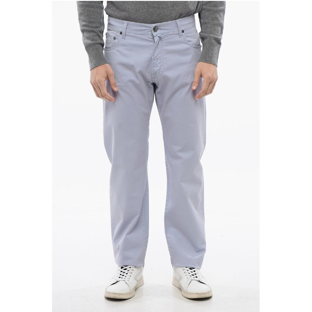 ID 5-Pocketed Stretch Cotton Pants with Belt Loops