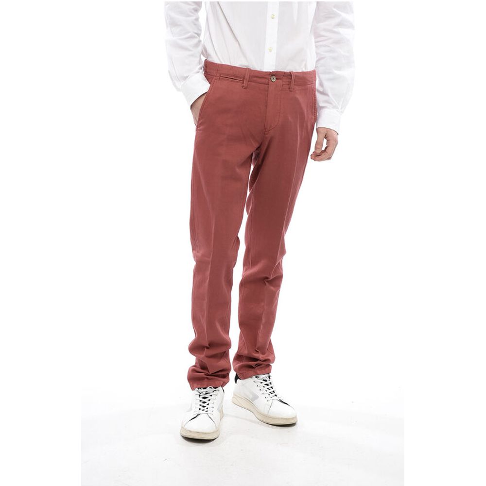 Cotton Pants with Buttons Detailing