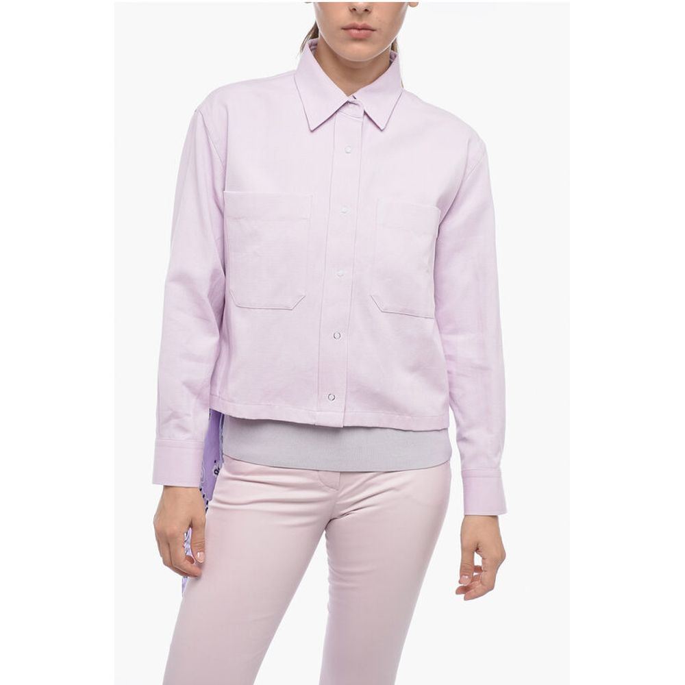 Flax Blend MARINA Cropped Fit Shirt