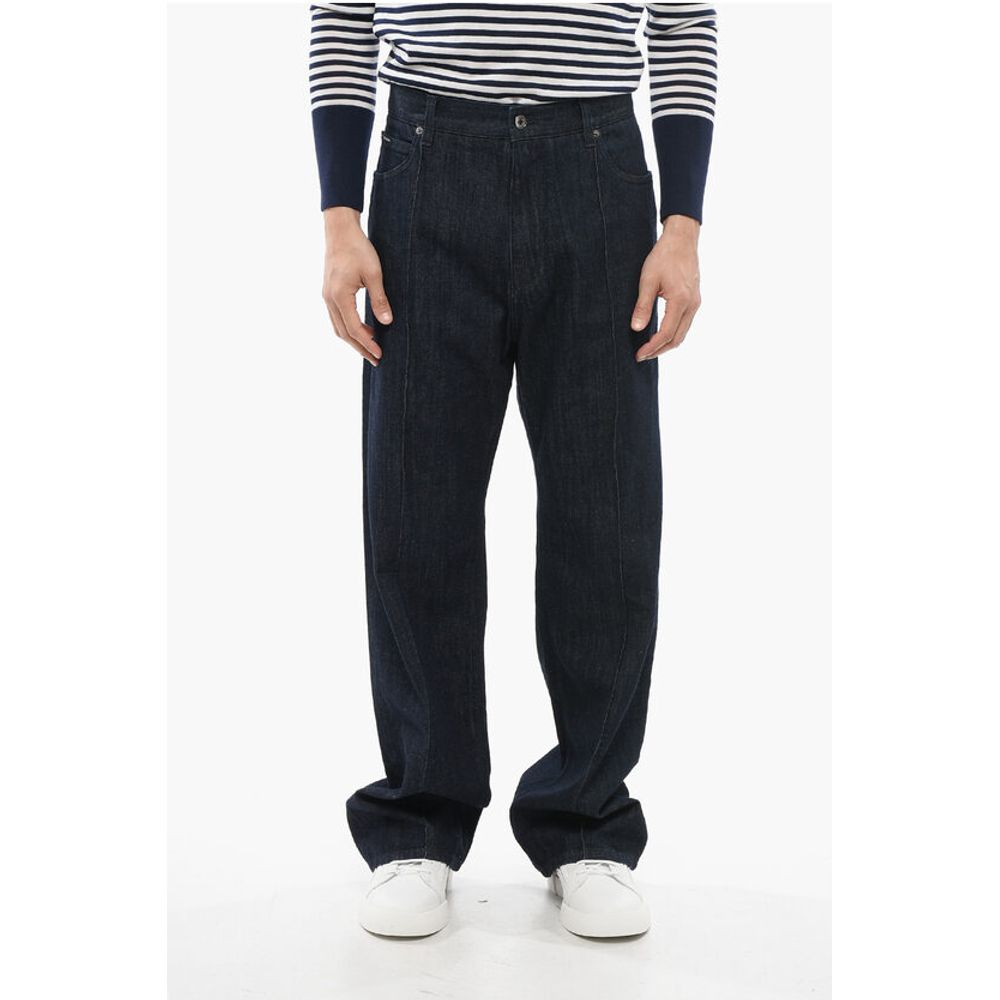 Dark Washed Denims with Front Pleat 24cm