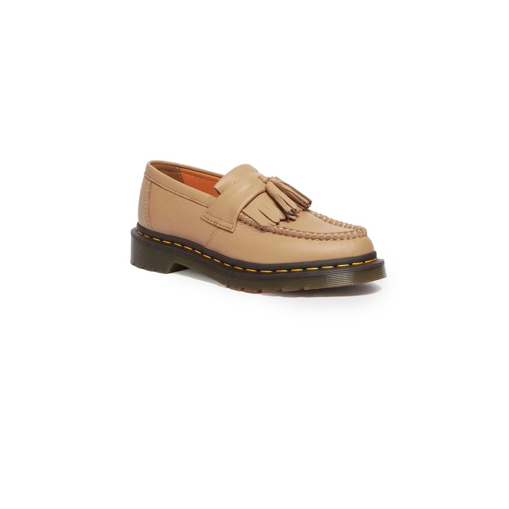 Beige Leather Platform