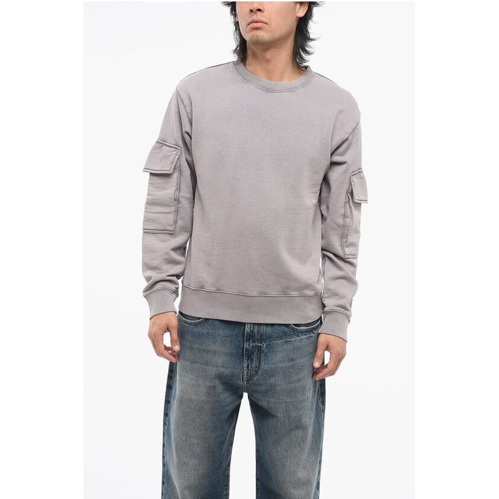 Crew Neck HAFFEL Brushed Cotton Sweatshirt