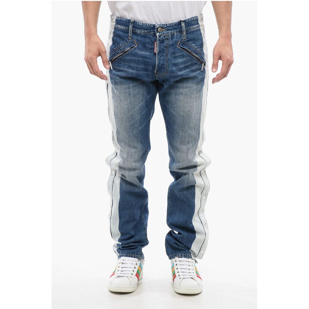 Cool Guy STRIPPER Jeans With Side Buttons 18 cm