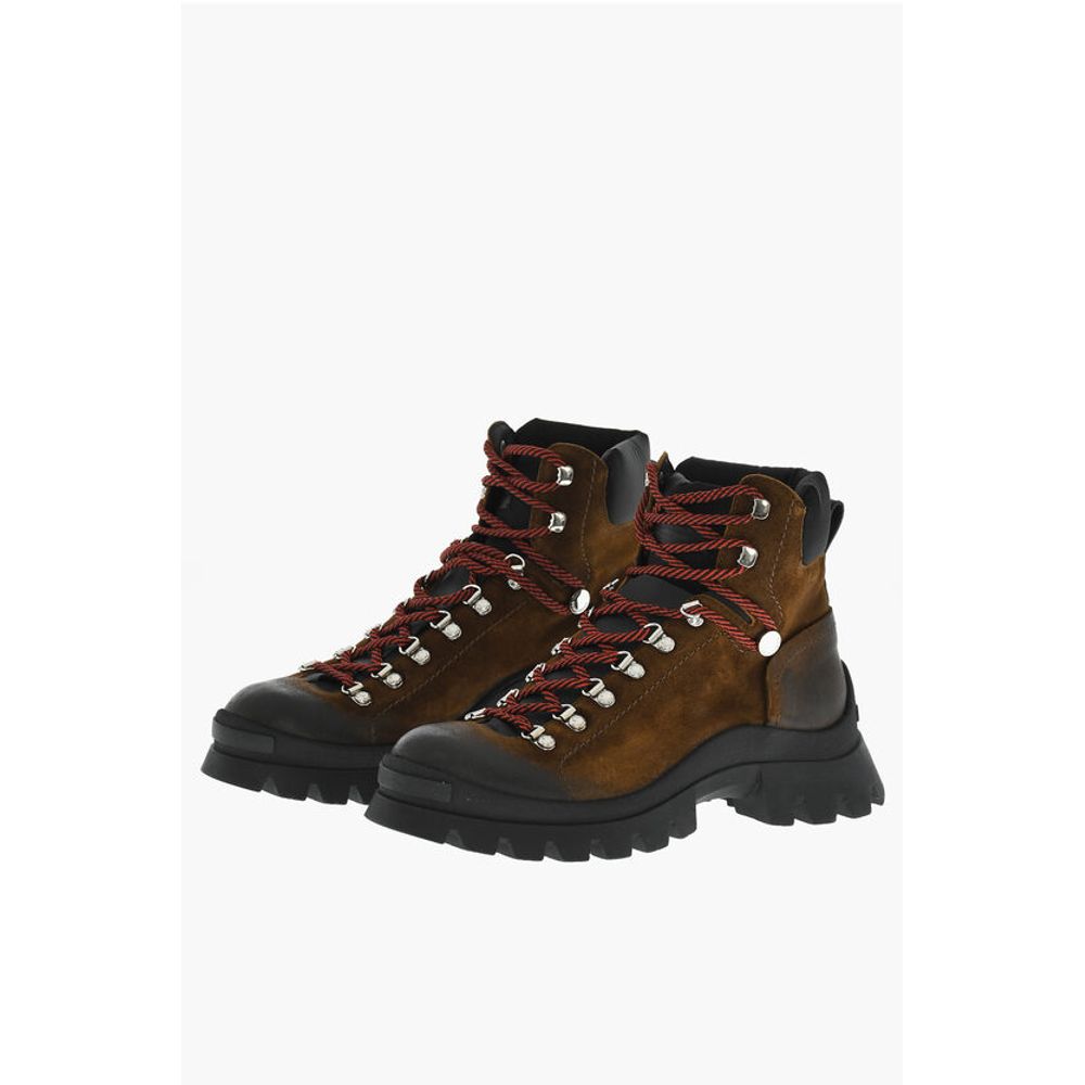 Leather Vintage Effect BUBBLE Mountain Boots