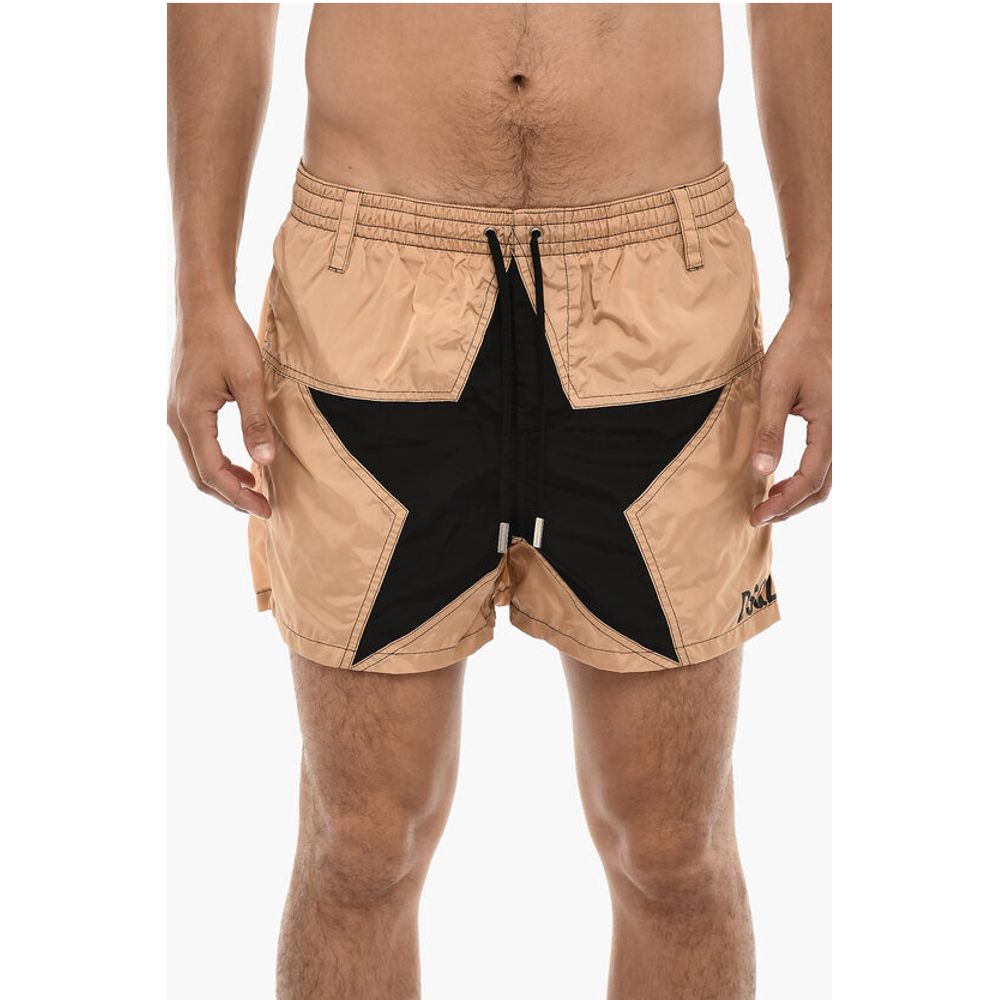 Nylon Swim Shorts with Maxi Frontal Star
