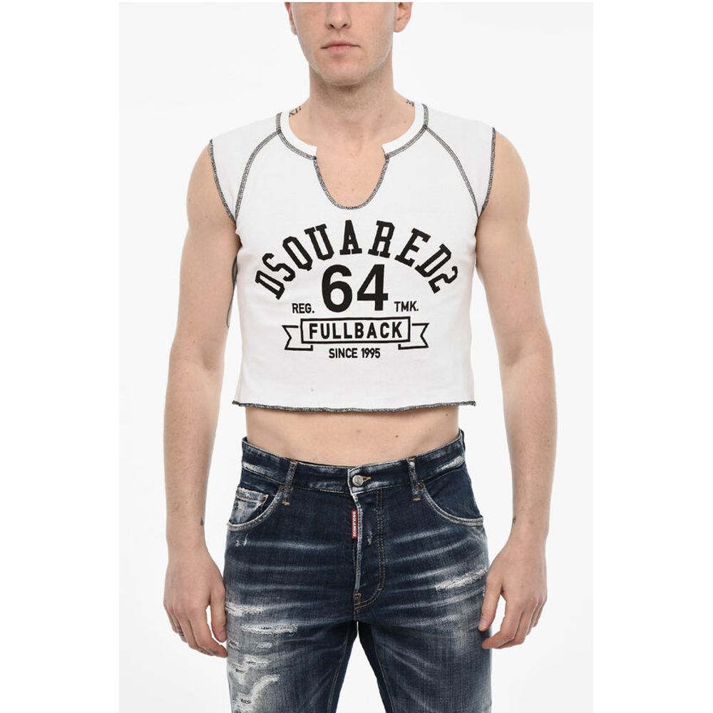 Two-Tone COOL FIT Cropped T-shirt