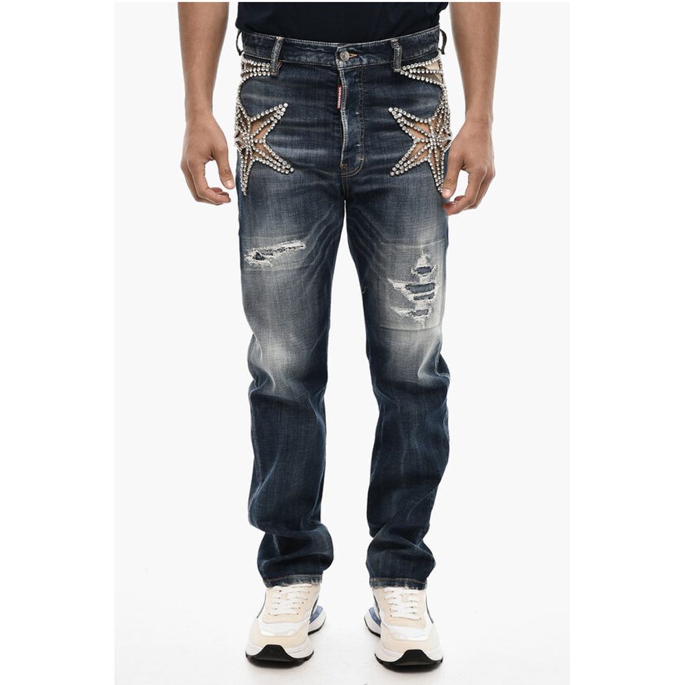 Regular Fit Jeans With Jewels