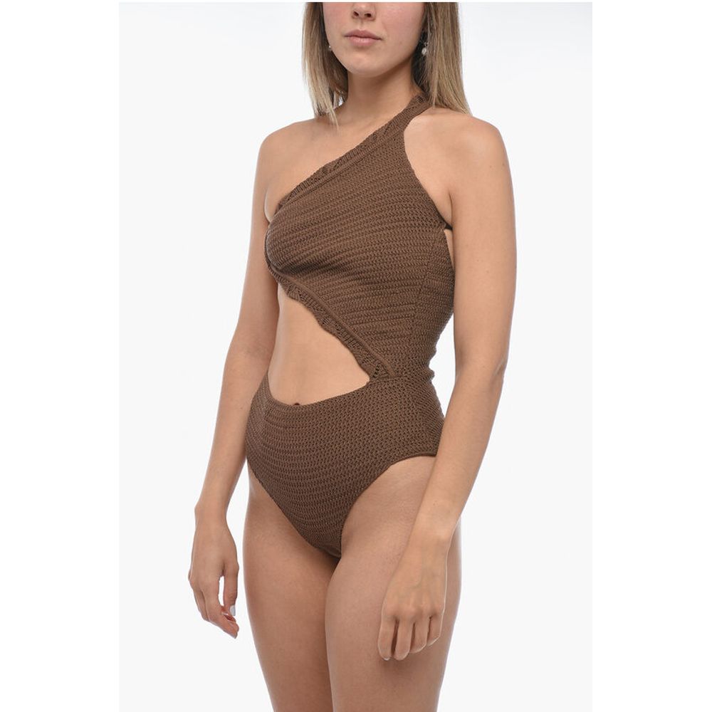 Crochet GIL Halterneck One Piece Swimsuit with Open Back