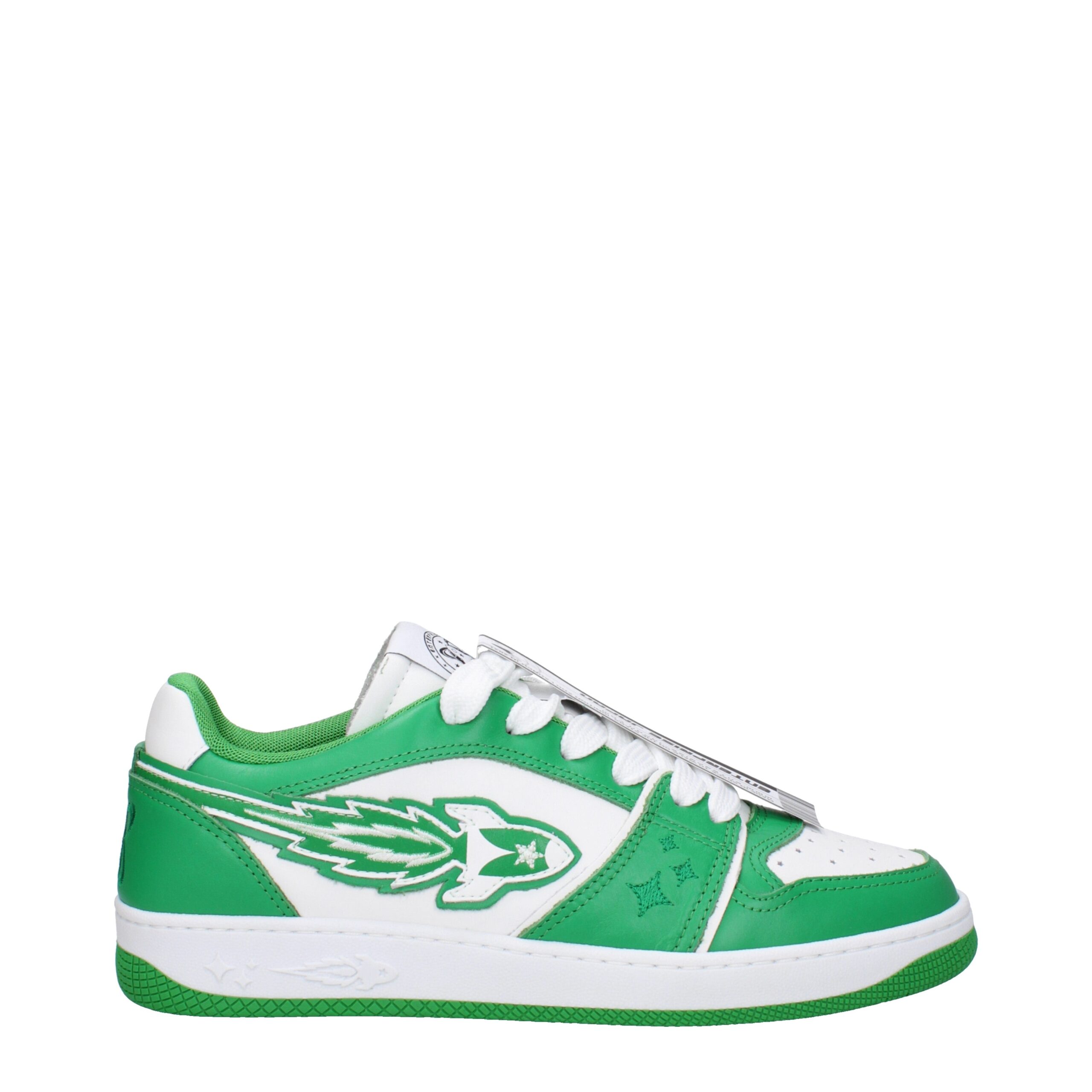 Green Leather Sneakers