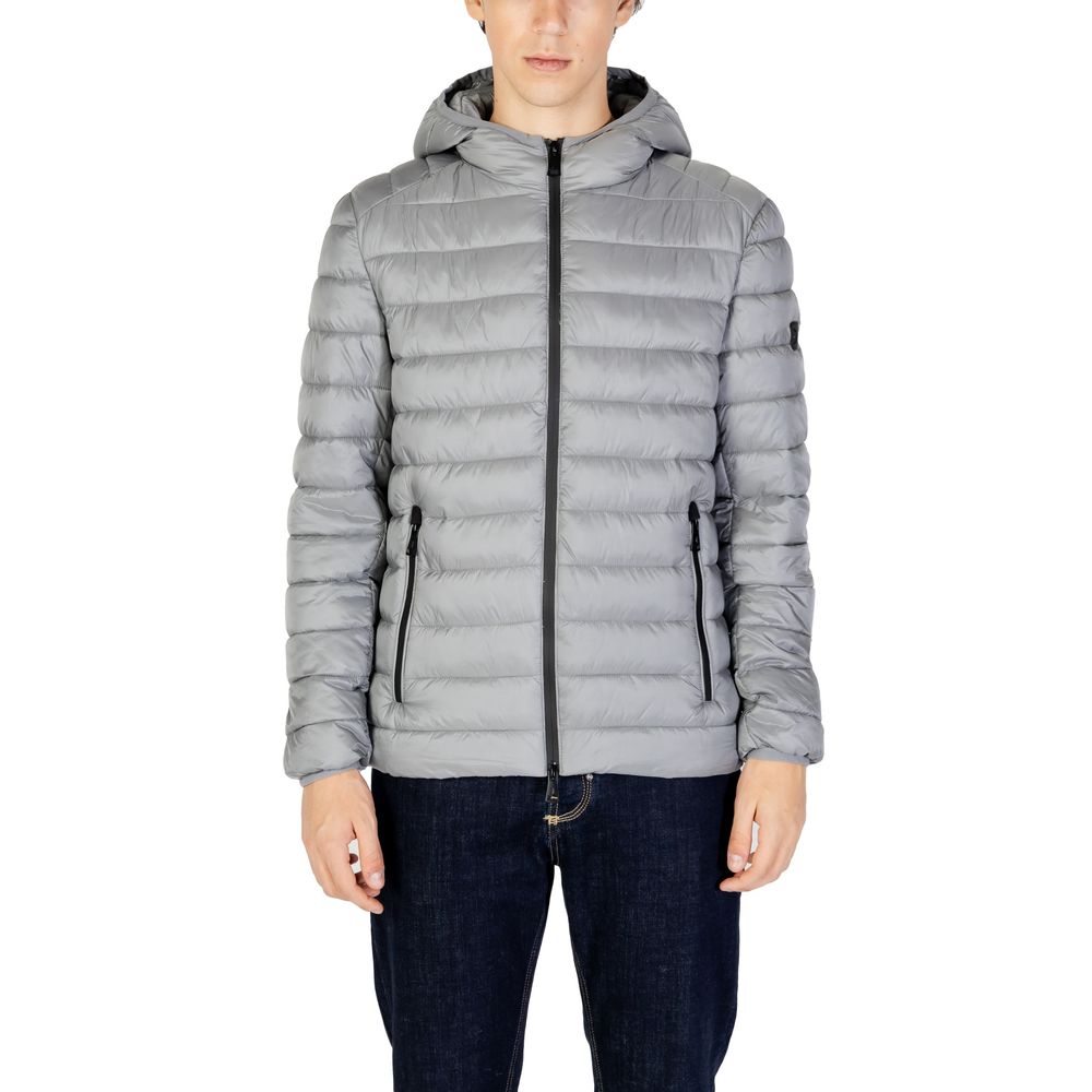 Gray Polyamide Jackets & Coat