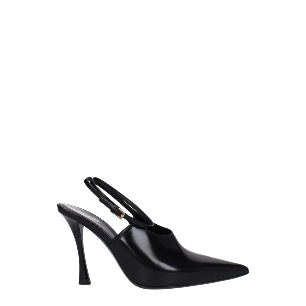 Black Leather Sandal
