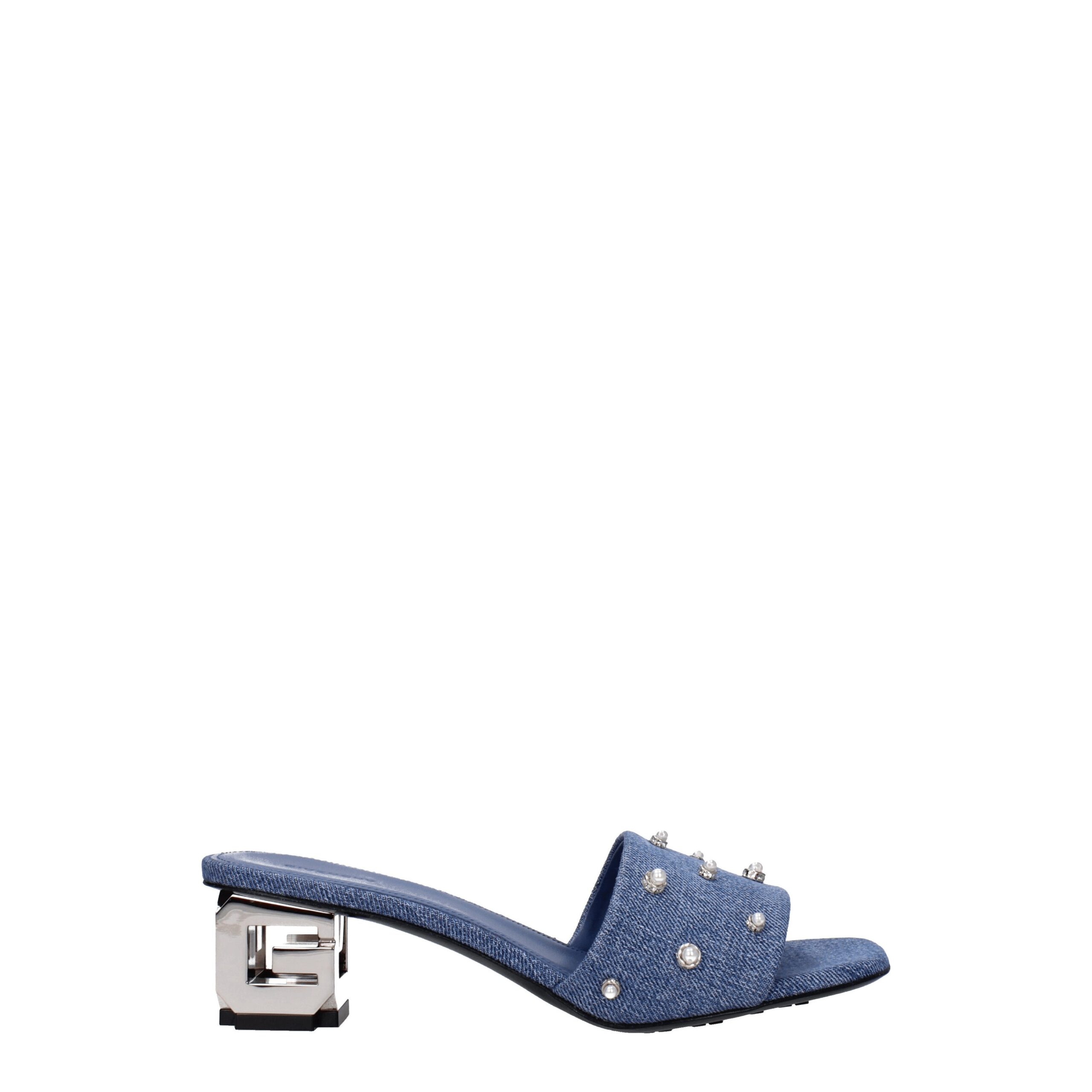 Blue Fabric Sandal