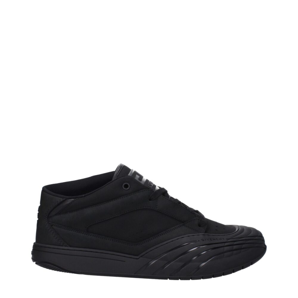Black Fabric Sneakers